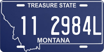 MT license plate 112984L