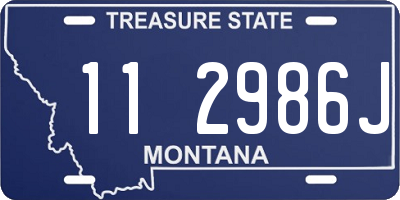 MT license plate 112986J