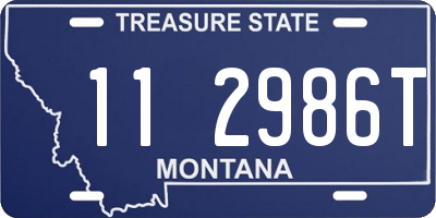 MT license plate 112986T