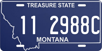 MT license plate 112988C