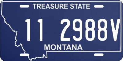 MT license plate 112988V