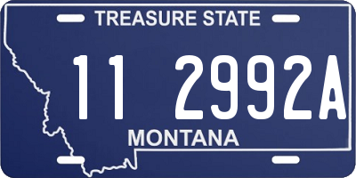 MT license plate 112992A