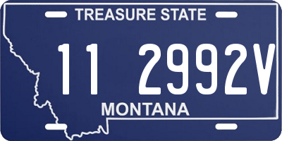 MT license plate 112992V