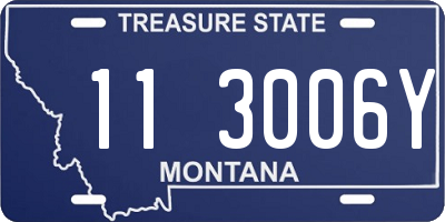 MT license plate 113006Y