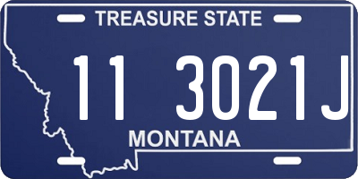 MT license plate 113021J