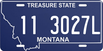 MT license plate 113027L