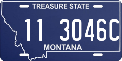 MT license plate 113046C