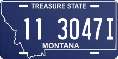 MT license plate 113047I