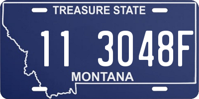 MT license plate 113048F