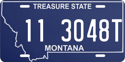 MT license plate 113048T