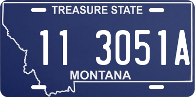 MT license plate 113051A