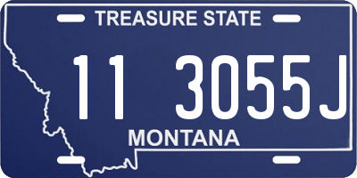 MT license plate 113055J