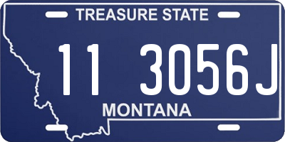 MT license plate 113056J