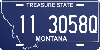 MT license plate 113058Q