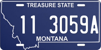 MT license plate 113059A