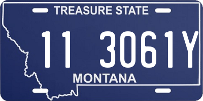 MT license plate 113061Y