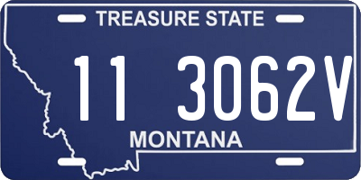 MT license plate 113062V