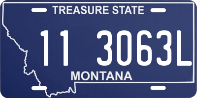 MT license plate 113063L