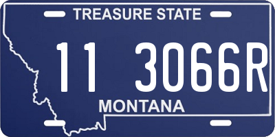 MT license plate 113066R