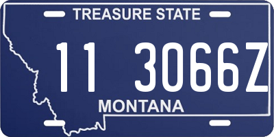 MT license plate 113066Z