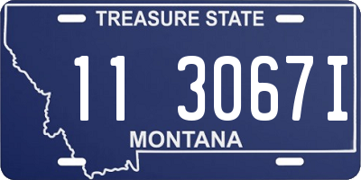 MT license plate 113067I