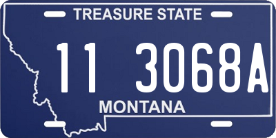 MT license plate 113068A