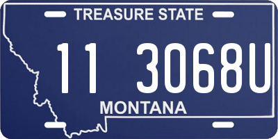 MT license plate 113068U