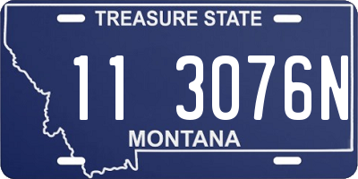 MT license plate 113076N