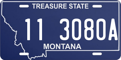 MT license plate 113080A
