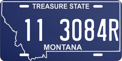 MT license plate 113084R
