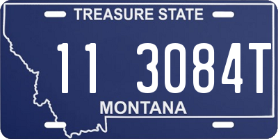 MT license plate 113084T