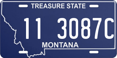 MT license plate 113087C