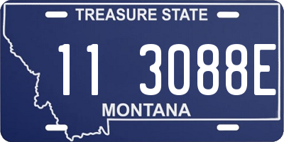 MT license plate 113088E