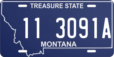 MT license plate 113091A