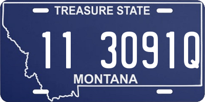 MT license plate 113091Q