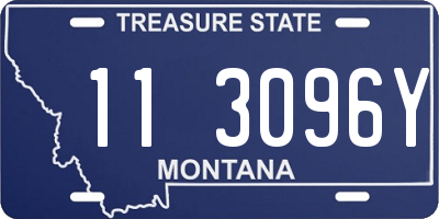 MT license plate 113096Y