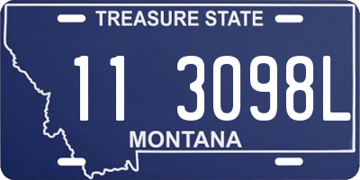 MT license plate 113098L