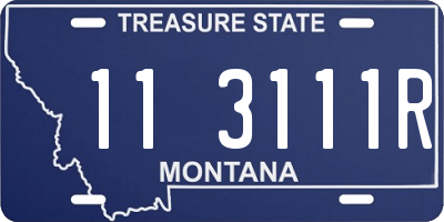 MT license plate 113111R