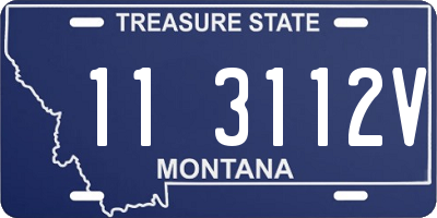 MT license plate 113112V