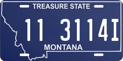 MT license plate 113114I
