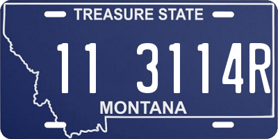 MT license plate 113114R