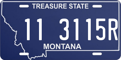 MT license plate 113115R