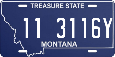 MT license plate 113116Y