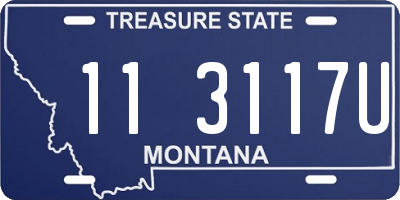 MT license plate 113117U