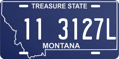 MT license plate 113127L