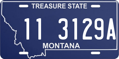 MT license plate 113129A