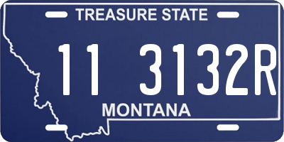 MT license plate 113132R