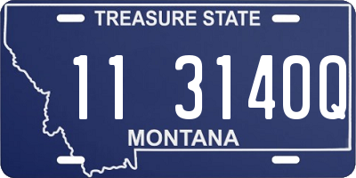 MT license plate 113140Q