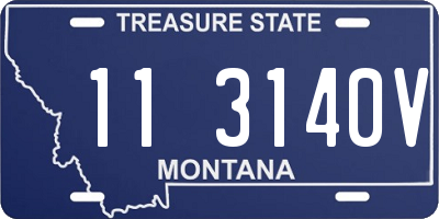 MT license plate 113140V