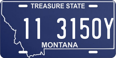 MT license plate 113150Y